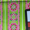 Gi-Gi Greene Floral Stripes | Green / Pink | Quilting Fabric | Robert Kaufman | 44" Wide | By the Yard