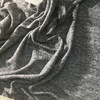 heather grey with butterfly stitch sweater knit fabric