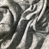 heather grey with butterfly stitch sweater knit fabric