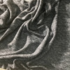 heather grey with butterfly stitch sweater knit fabric