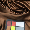 medium brown poly satin fabric