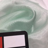 mint green organza fabric