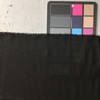 black sheer linen weave fabric