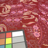 burgundy pink purple paisley print chiffon fabric