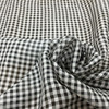 Black and White Check Chiffon Fabric | Sheer Woven Polyester | Apparel Drapes Blouses Dresses Special Occasion