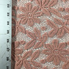 Dusty Rose Pink Lace Fabric | Apparel / Curtains | 45" Wide | By the Yard