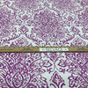 Scroll Gate in Berry by P/Kaufmann | Purple / White | Home Decor Fabric | Light Upholstery / Drapery | 54" Wide | By the Yard