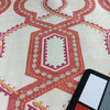 Turnabout in Coral | Pink, Orange, Beige | Home Decor Fabric | Light Upholstery / Drapery | 54" Wide | By the Yard