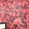 Red/Pink Snake Print Polyester  Fabric Bottom Weight | Apparel | Bags | Crafts | Costumes | By The Yard |58 inch wide