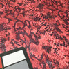 Red/Pink Snake Print Polyester  Fabric Bottom Weight | Apparel | Bags | Crafts | Costumes | By The Yard |58 inch wide