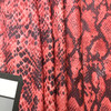 Red/Pink Snake Print Polyester  Fabric Bottom Weight | Apparel | Bags | Crafts | Costumes | By The Yard |58 inch wide
