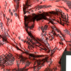Red/Pink Snake Print Polyester  Fabric Bottom Weight | Apparel | Bags | Crafts | Costumes | By The Yard |58 inch wide