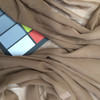 Light Mocha Brown Polyester Chiffon Fabric | Clothing and Apparel | 60 inch Wide | By the Yard