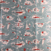 Tropical Sailboats Lt Blue / Red | Home Decor Fabric | Premier Prints | Nautical | 54 Wide | By the Yard