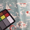 Tropical Sailboats Lt Blue / Red | Home Decor Fabric | Premier Prints | Nautical | 54 Wide | By the Yard