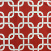 Linked Squares Red / White | Home Decor Fabric | Premier Prints | 54 Wide | By the Yard
