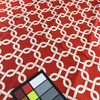 Linked Squares Red / White | Home Decor Fabric | Premier Prints | 54 Wide | By the Yard