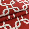 Linked Squares Red / White | Home Decor Fabric | Premier Prints | 54 Wide | By the Yard