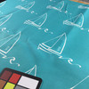 Sailboats Teal / White | Indoor / Outdoor Home Decor Fabric | Premier Prints | 54 Wide | By the Yard