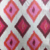 Ikat Diamonds Pink / Flecked White | Home Decor Fabric | Premier Prints | 54 Wide | By the Yard