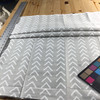 Striped Arrows White on Gray | Home Decor Fabric | Premier Prints | 54 Wide | By the Yard