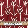 Modern Arrows White on Red | Home Decor Fabric | Premier Prints | 54 Wide | By the Yard