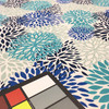 Modern Floral Blues / Teal / White | Indoor / Outdoor Home Decor Fabric | Premier Prints | 54 Wide | By the Yard
