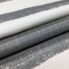Deckled Edge Stripes Gray / White Canvas | Home Decor Fabric | Premier Prints | 54 Wide | By the Yard