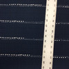 Dotted Stripes Navy Blue / White Canvas | Home Decor Fabric | Premier Prints | 54 Wide | By the Yard