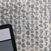 dotted grunge gray taupe white canvas