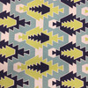 Modern Aztec Navy Blue / Green / White | Home Decor Fabric | Premier Prints | 54 Wide | By the Yard