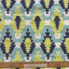 Modern Aztec Navy Blue / Green / White | Home Decor Fabric | Premier Prints | 54 Wide | By the Yard