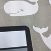 Whales Taupe / White | Home Decor Fabric | Nautical | Premier Prints | 54 Wide | By the YardKendra-1034-R1