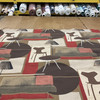 Large Scale Contemporary Abstract | Brown / Red | Heavy Upholstery Fabric | 54 Wide | By the Yard
