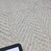 slub chevron beige