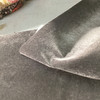 blue grey flocked velvet fabric upholstery craft display