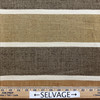 Brown / Beige Stripes | Indoor / Outdoor Fabric | Upholstery / Drapery | 54 Wide | By the Yard