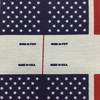 Mini American Flag Panel Fabric in Red / White / Blue  | Upholstery / Curtains | 54" Wide | By the Yard |