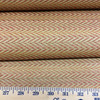 5.8 Yard Piece of Upholstery Fabric | Red and Gold Herringbone | 54" Wide