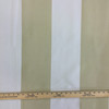 5.05 Yard Piece of Outdoor Home Decor Fabric | Beige / White Stripes | 54" Wide