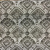 5.3 Yard Piece of Home Decor Fabric | Decorative Fishscale Gray / White | Upholstery / Drapery | 54" Wide