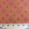 3.8 Yard Piece of Upholstery Fabric | Decorative Diamonds Orange / Red | 54" Wide |