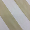 3.8 Yard Piece of Outdoor Home Decor Fabric | Beige / White Stripes | 54" Wide