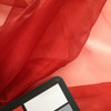 Cherry Red Organza Special Occasion Fabric | Sheer | Shimmer | By The Yard | 60 inch wide