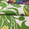 Alexandria Scroll Green / Off White  | Home Decor Fabric | Upholstery / Drapery | 54" Wide | By the Yard