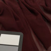 Burgundy Polyester Chiffon Fabric | Special Occasion Apparel | By The Yard | 60 inch Wide