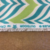 Ripple Effect Green / Teal / White | Indoor / Outdoor Upholstery Fabric | 54" Wide | By the Yard