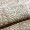 Solid Beige Embossed Roses | Upholstery Fabric | 54" Wide | By the Yard