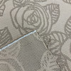 Solid Beige Embossed Roses | Upholstery Fabric | 54" Wide | By the Yard