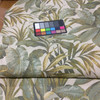 Leaf Fronds in Green / Beige | Upholstery Fabric | 54" Wide | By the Yard